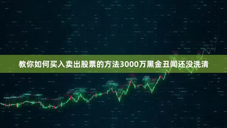 教你如何买入卖出股票的方法3000万黑金丑闻还没洗清
